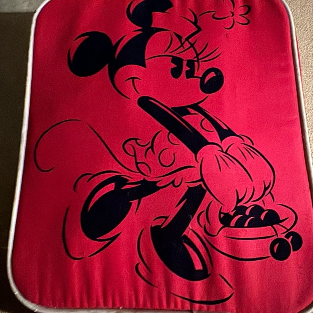 Vintage Red Minnie Mouse suitcase